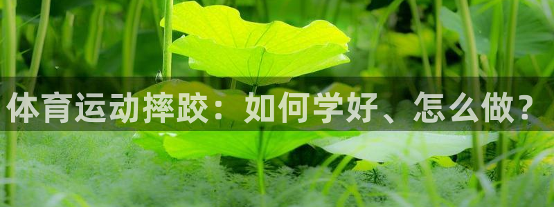 意昂体育官网：体育运动摔跤：如何学好、怎么做？